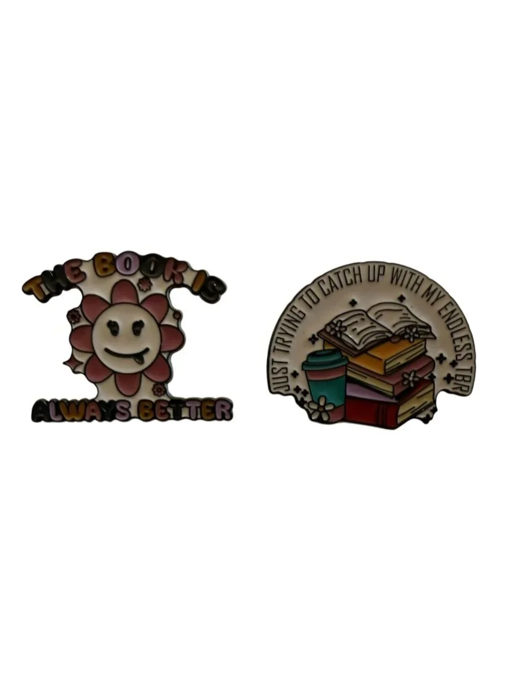 The Book-Themed Enamel Pin Set - 
